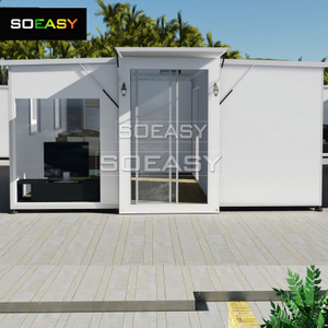 French Windows Design Expandable Container House Seaside Vacation
