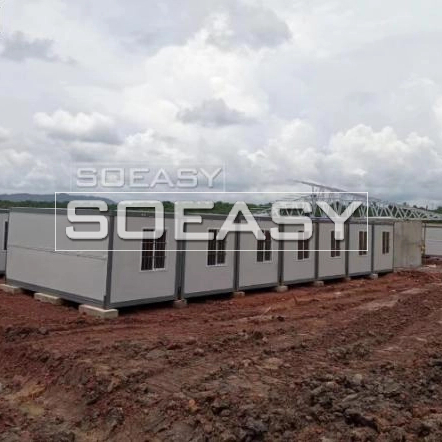 Prefab arbeidskamp modulêre vouhouerhuis na die Kongo