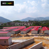 Red And White Prefab T Type House Prefabricated House Labor Camp