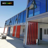 Red And Blue Double Floors Glass Flat Pack Container House Modular