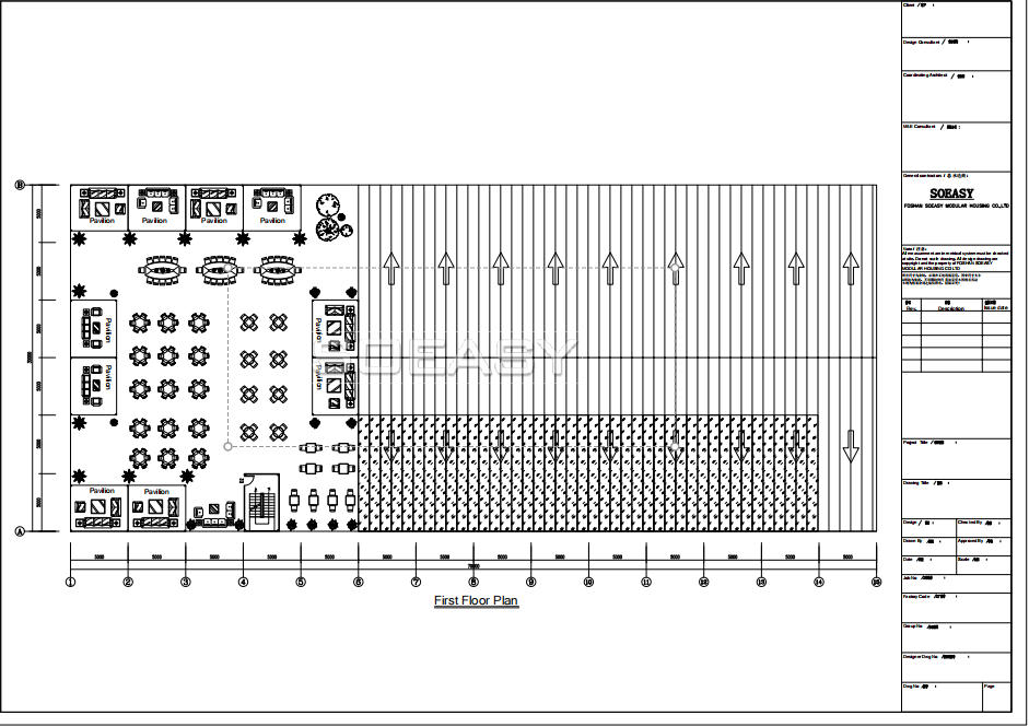 Steel structure construction hall