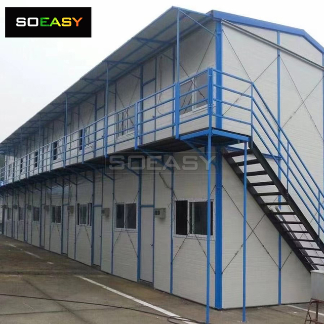  Low Price Sandwich Panel K Type Prefab House Labor Camp