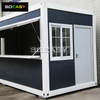 Side Window Shop Design Flat Pack Container House Prefab Shop