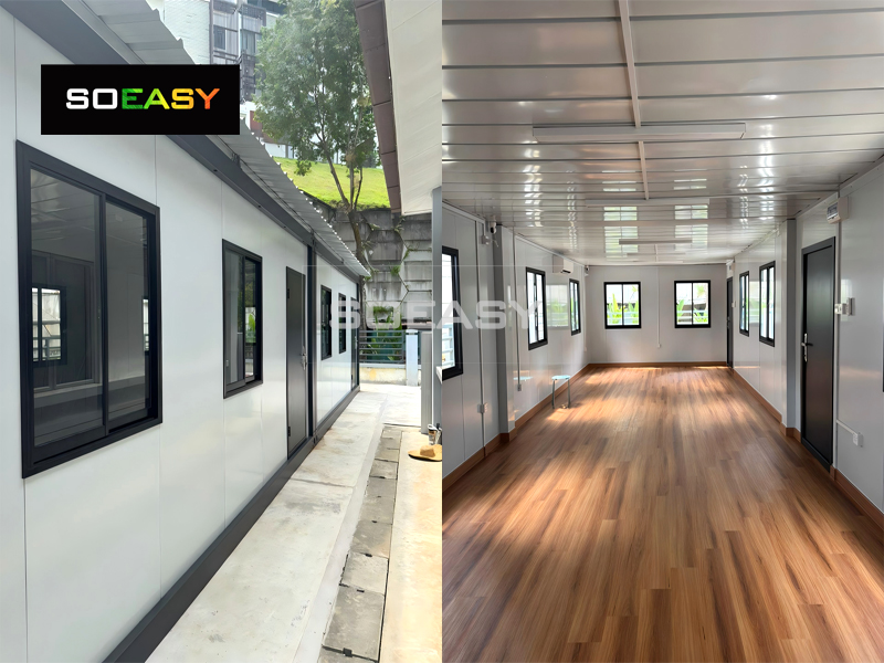 Customized Detachable Container Temporary Site Office And Meeting Room To Malaysia