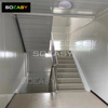 Red And White Office Flat Pack Container House Built-in Stairs Design