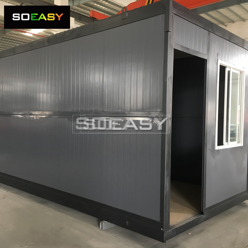 Dark Grey Design Folding Container House Prefab Customized Modular