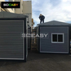 Dark Grey Canopy Flat Pack Container House Modular Costomized