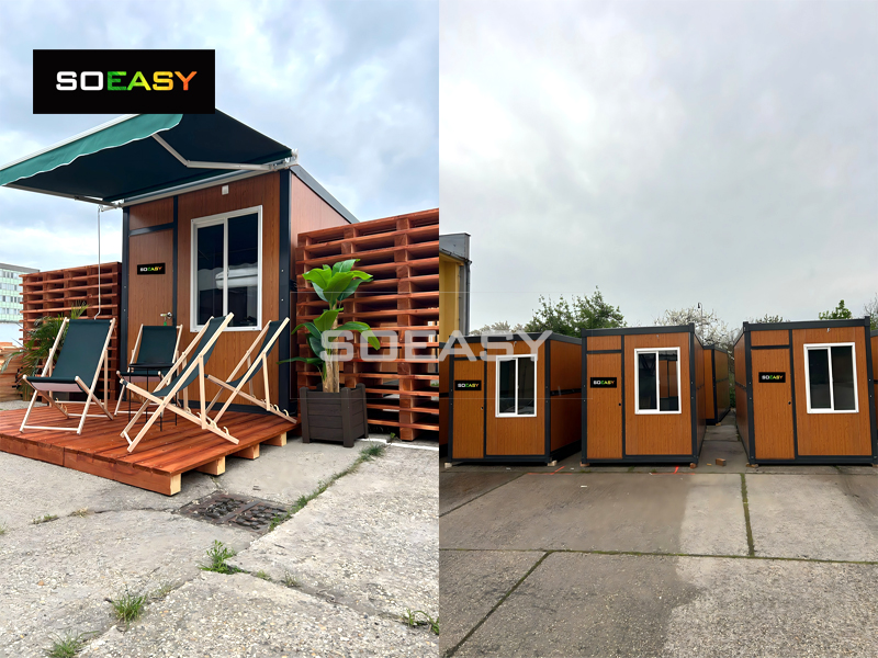 Wooden Colour Foldable Containers At The Slovak Music Festival