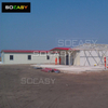 Red And White Prefab T Type House Prefabricated House Labor Camp