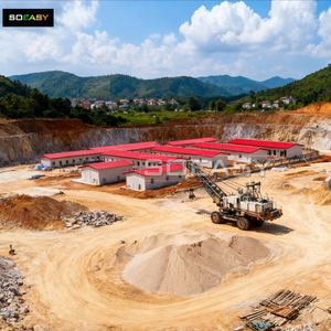 Red And White Prefab T Type House Prefabricated House Labor Camp