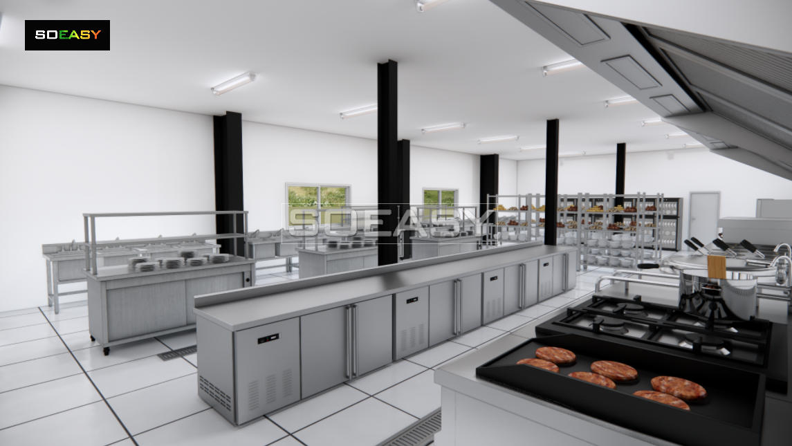 Steel structure kitchen