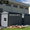 Dark Grey Canopy Flat Pack Container House Modular Costomized