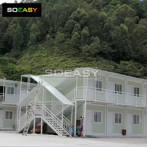 2 Floors with Corridors And Stairs Flat&nbsp;Pack&nbsp;Container House Dormitory