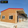 New Style Wood Grain Prefab T Type House Shop Office Workshop