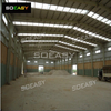 Fast Green And White Steel Structure Warehouse Customized Camp 