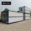 Two Floors Folding Container Worker Camp with Corridor And Awning