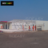 Red And White Prefab T Type House Prefabricated House Labor Camp