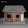 Wood Colour Flat Pack Container Villa Balcony China Manufaturer